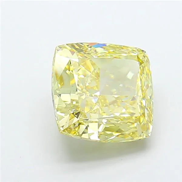 4.16ct Cushion modified Lab Grown Diamond (Colour Fancy Yellow, Clarity VVS2, IGI Certified)