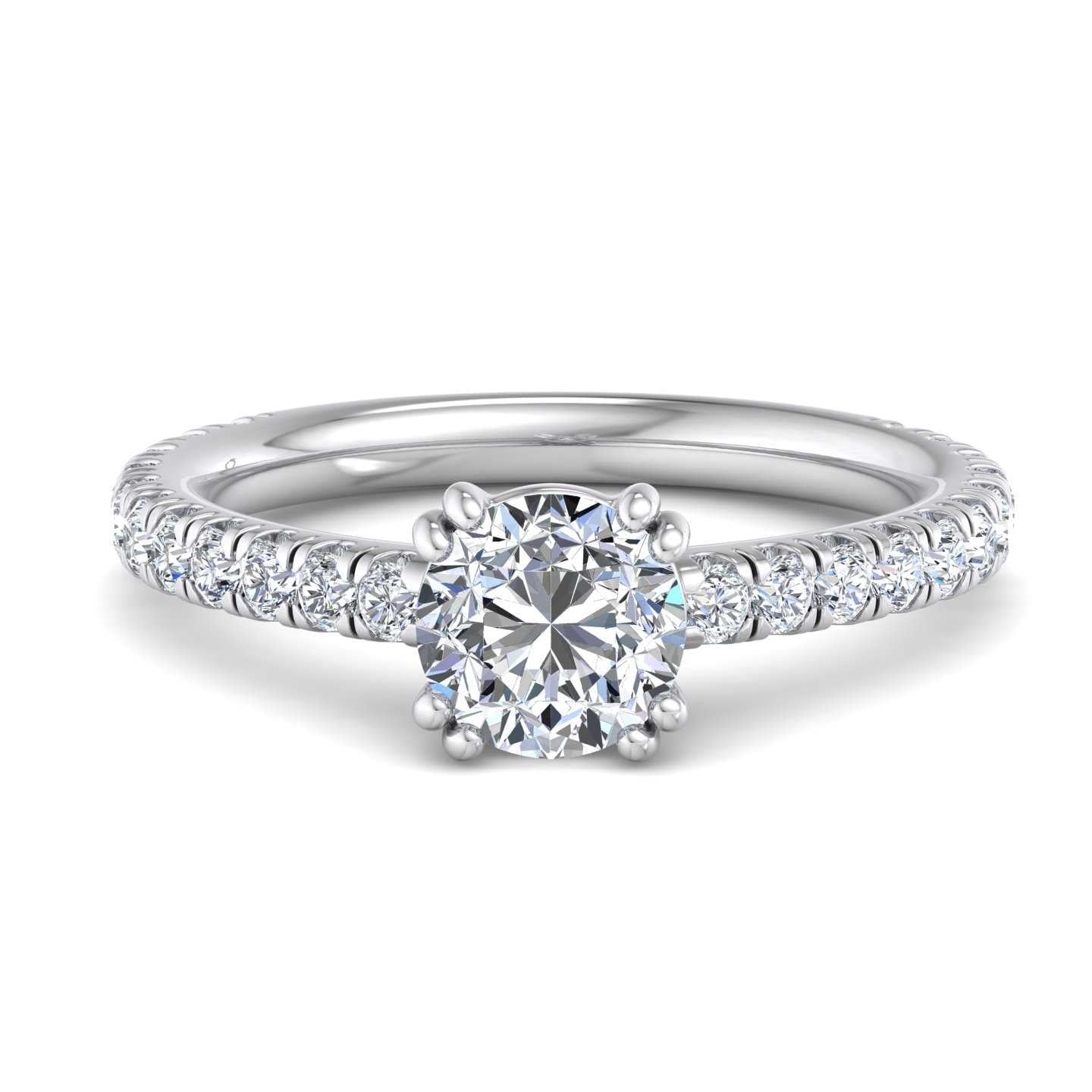 Classic Accented Engagement Ring