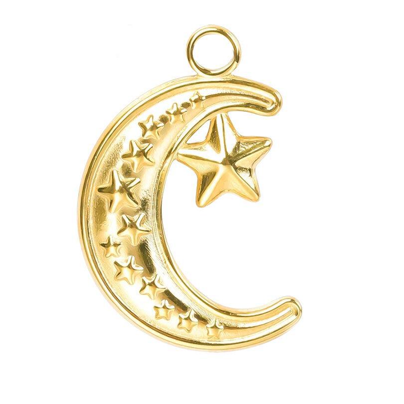 24x16mm | Crescent Moon + Star Necklace