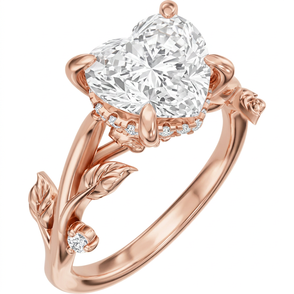 rose-gold heart