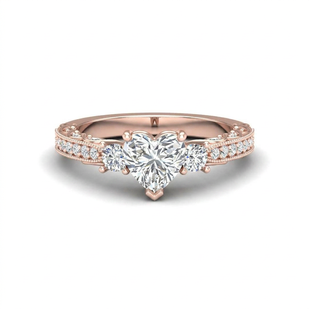 rose-gold heart