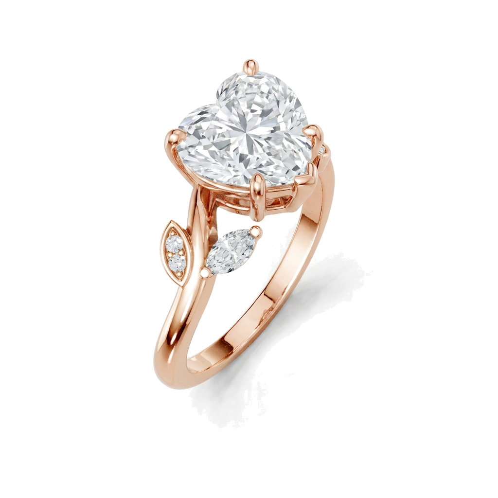 rose-gold heart (angle 1)