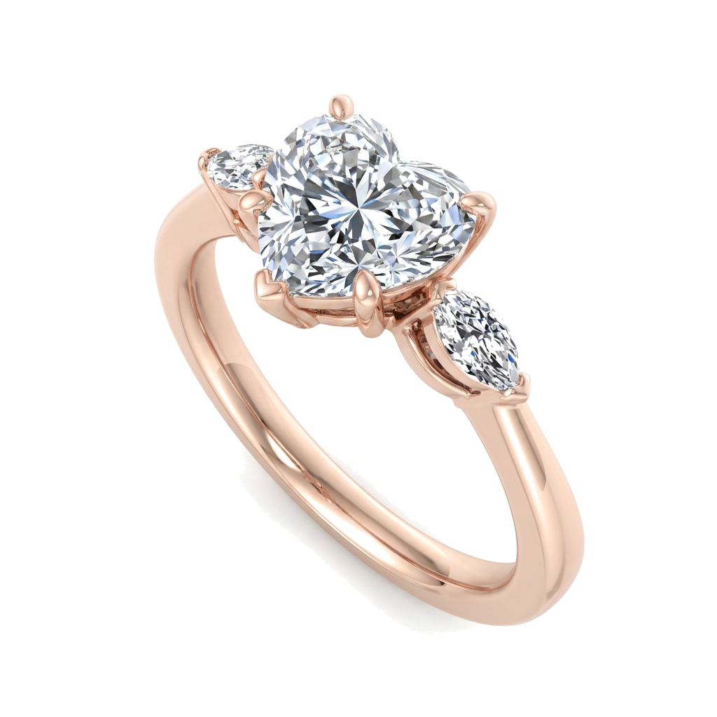 rose-gold heart (angle 1)