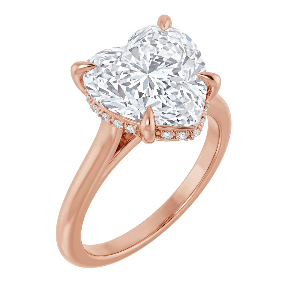 rose-gold heart