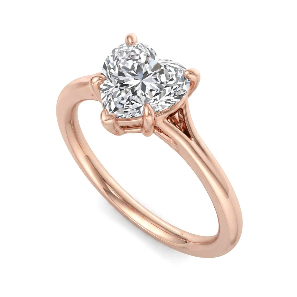 Aria Split Band Solitaire Engagement Ring