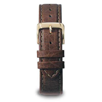 18-20mm | Men's Sport Calf Leather Watch Band in Black and Brown - Speidel