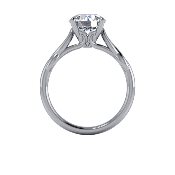 Twist Solitaire Engagement Ring