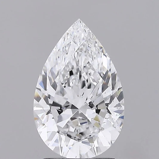 2.08ct Pear Lab Grown Diamond (Colour D, Clarity SI1, IGI Certified)