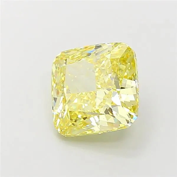 3.81ct Cushion modified Lab Grown Diamond (Colour Fancy Yellow, Clarity VS1, IGI Certified)