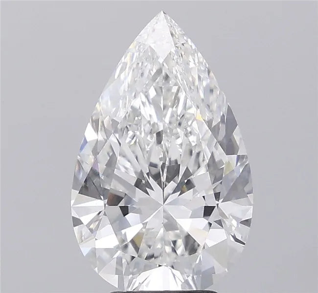 4.10ct Pear Lab Grown Diamond (Colour F, Clarity VVS2, IGI Certified)
