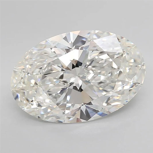 6.04ct Oval Lab Grown Diamond (Colour G, Clarity IF, Cut EX, IGI Certified)