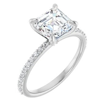 Elysia 1/4ctw Accented Engagement Ring