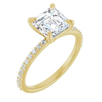 Elysia 1/4ctw Accented Engagement Ring