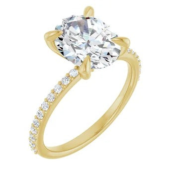 Elysia 1/4ctw Accented Engagement Ring