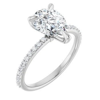 Elysia 1/4ctw Accented Engagement Ring