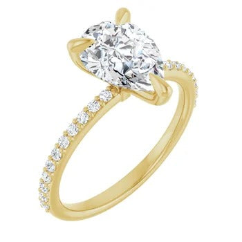 Elysia 1/4ctw Accented Engagement Ring