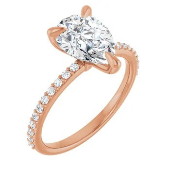 Elysia 1/4ctw Accented Engagement Ring