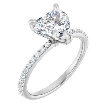 Elysia 1/4ctw Accented Engagement Ring