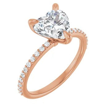 Elysia 1/4ctw Accented Engagement Ring