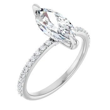 Elysia 1/4ctw Accented Engagement Ring