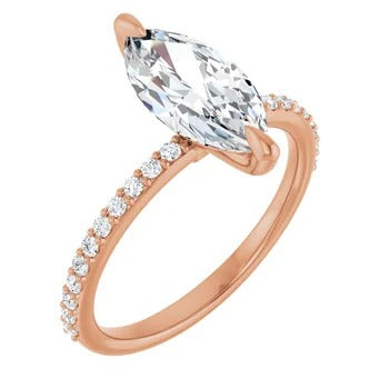 Elysia 1/4ctw Accented Engagement Ring