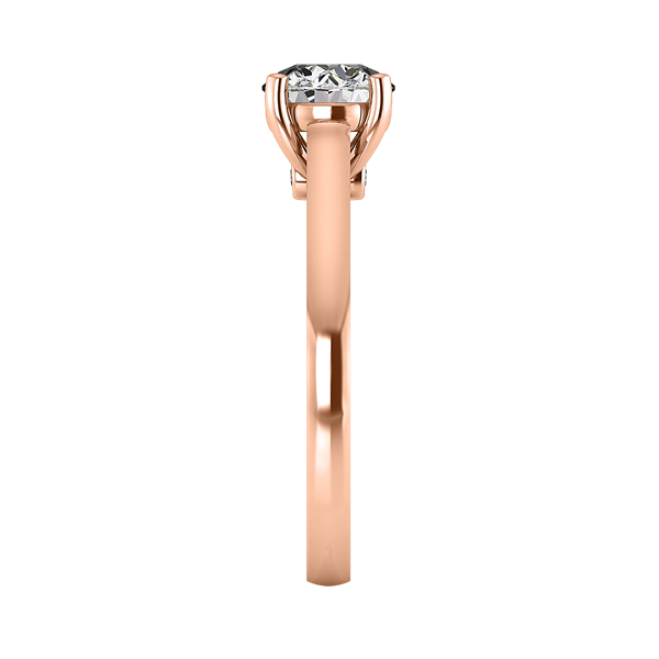 Accented Solitaire Engagement Ring