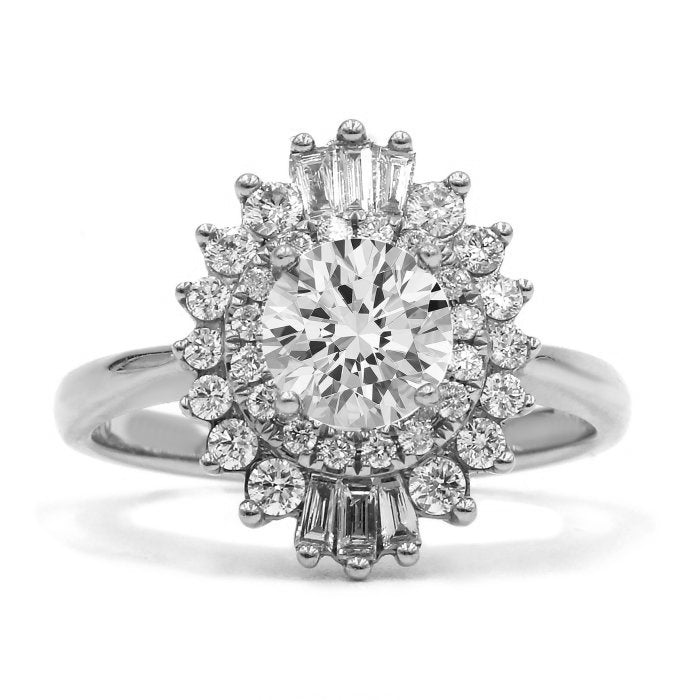 Double Halo Style Engagement Ring