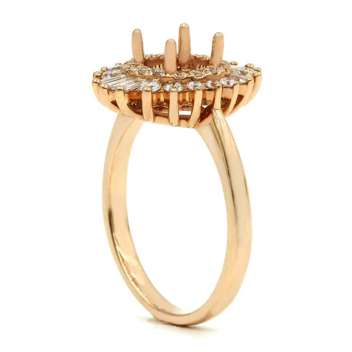 Double Halo Style Engagement Ring