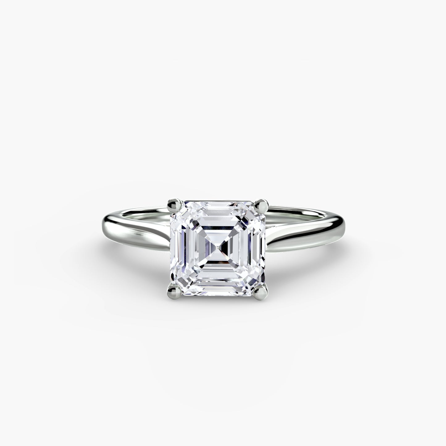 2.0mm | Classic Cathedral Solitaire Engagement Ring