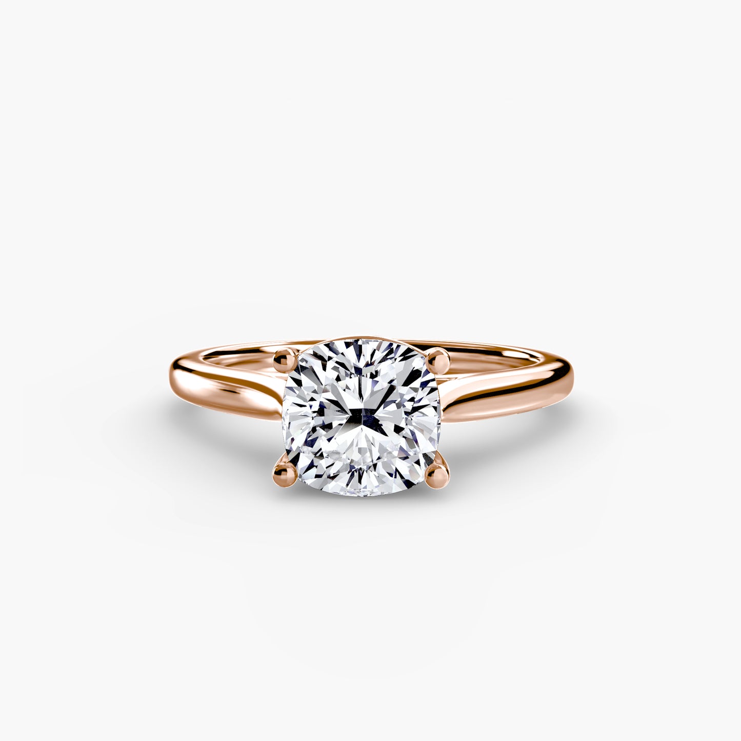 2.0mm | Classic Cathedral Solitaire Engagement Ring
