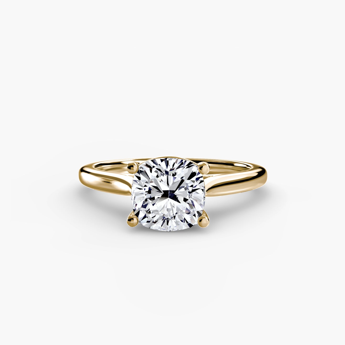 2.0mm | Classic Cathedral Solitaire Engagement Ring