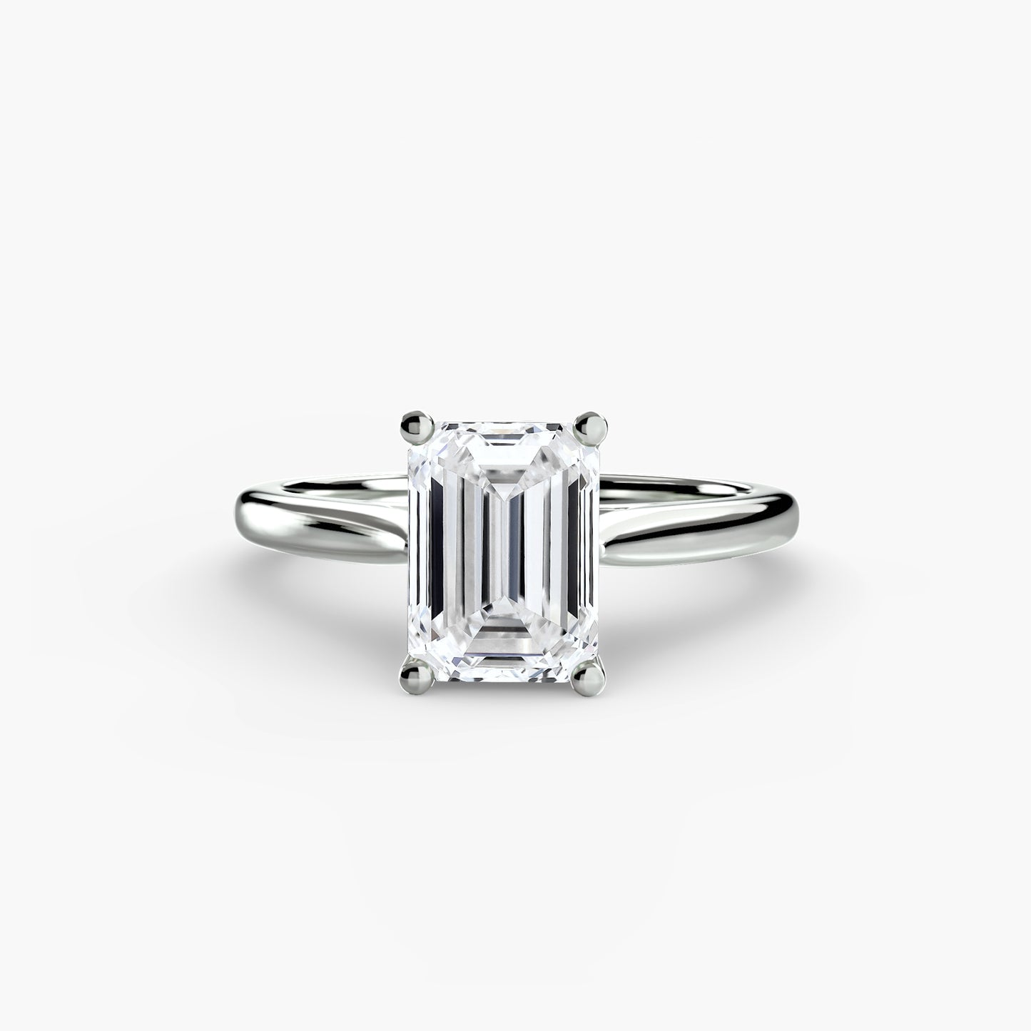 2.0mm | Classic Cathedral Solitaire Engagement Ring
