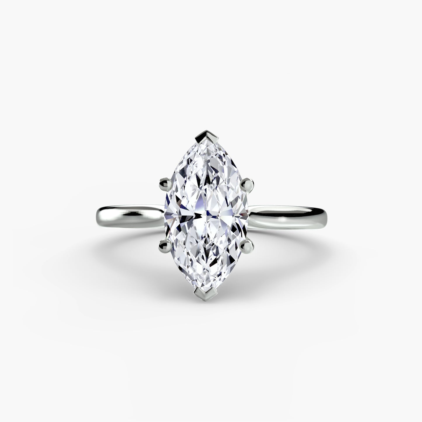 2.0mm | Classic Cathedral Solitaire Engagement Ring