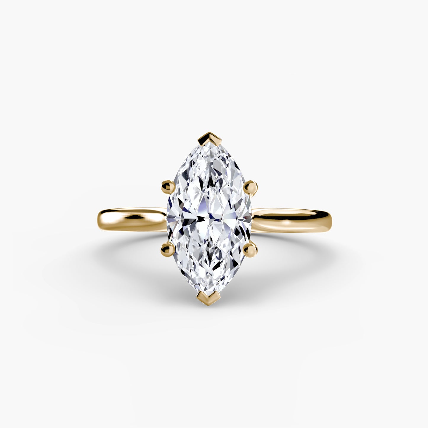 2.0mm | Classic Cathedral Solitaire Engagement Ring