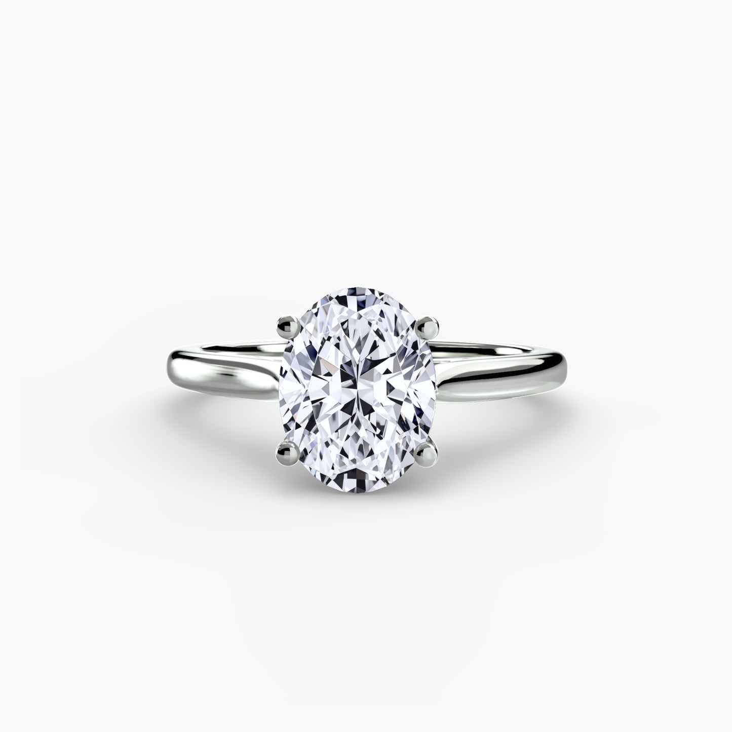 2.0mm | Classic Cathedral Solitaire Engagement Ring