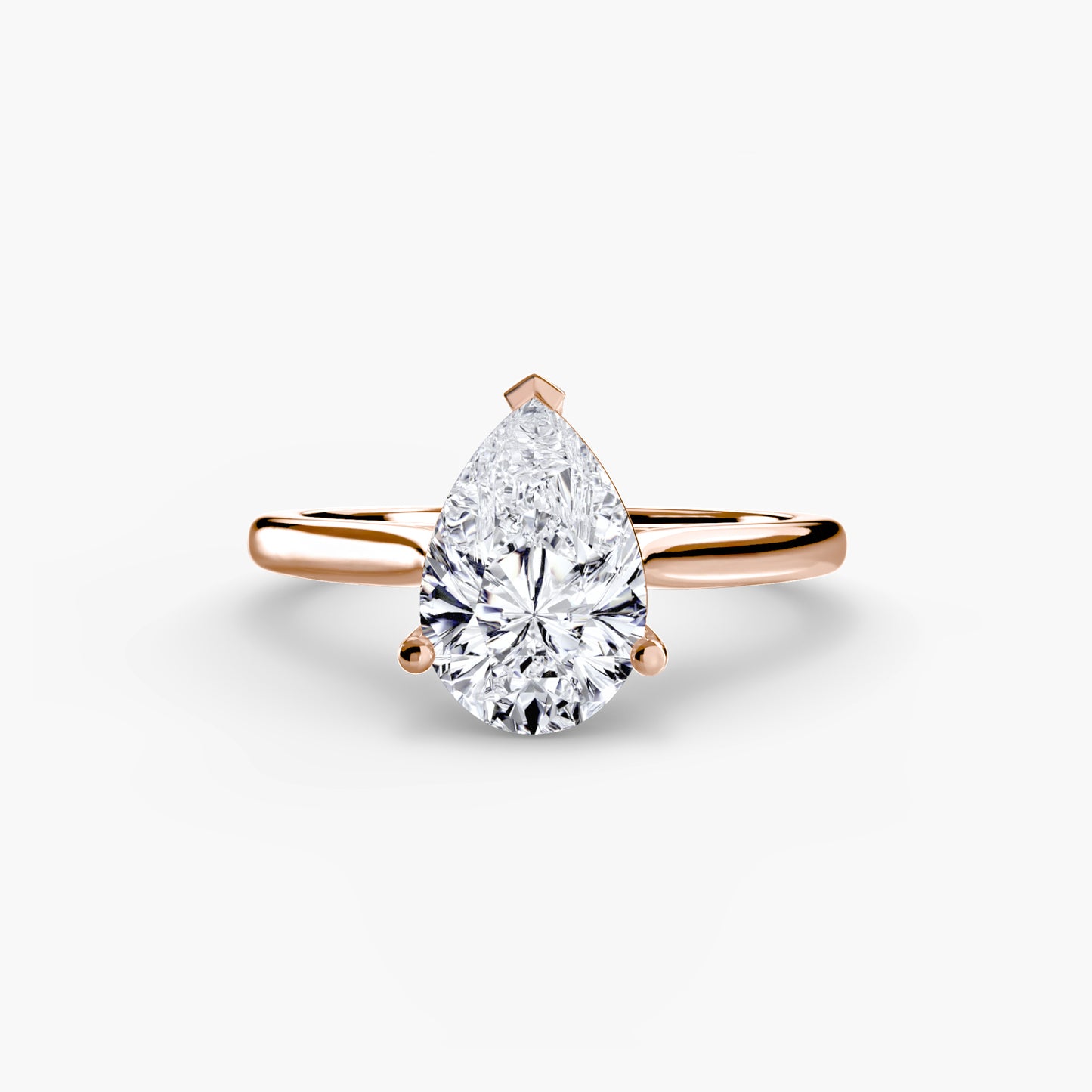 2.0mm | Classic Cathedral Solitaire Engagement Ring