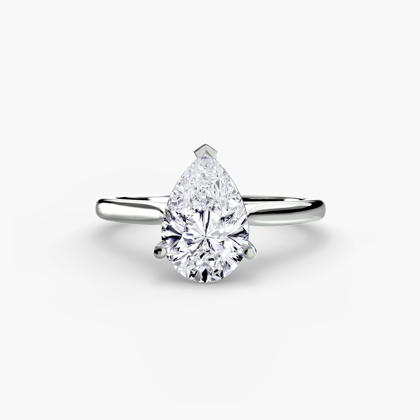 2.0mm | Classic Cathedral Solitaire Engagement Ring