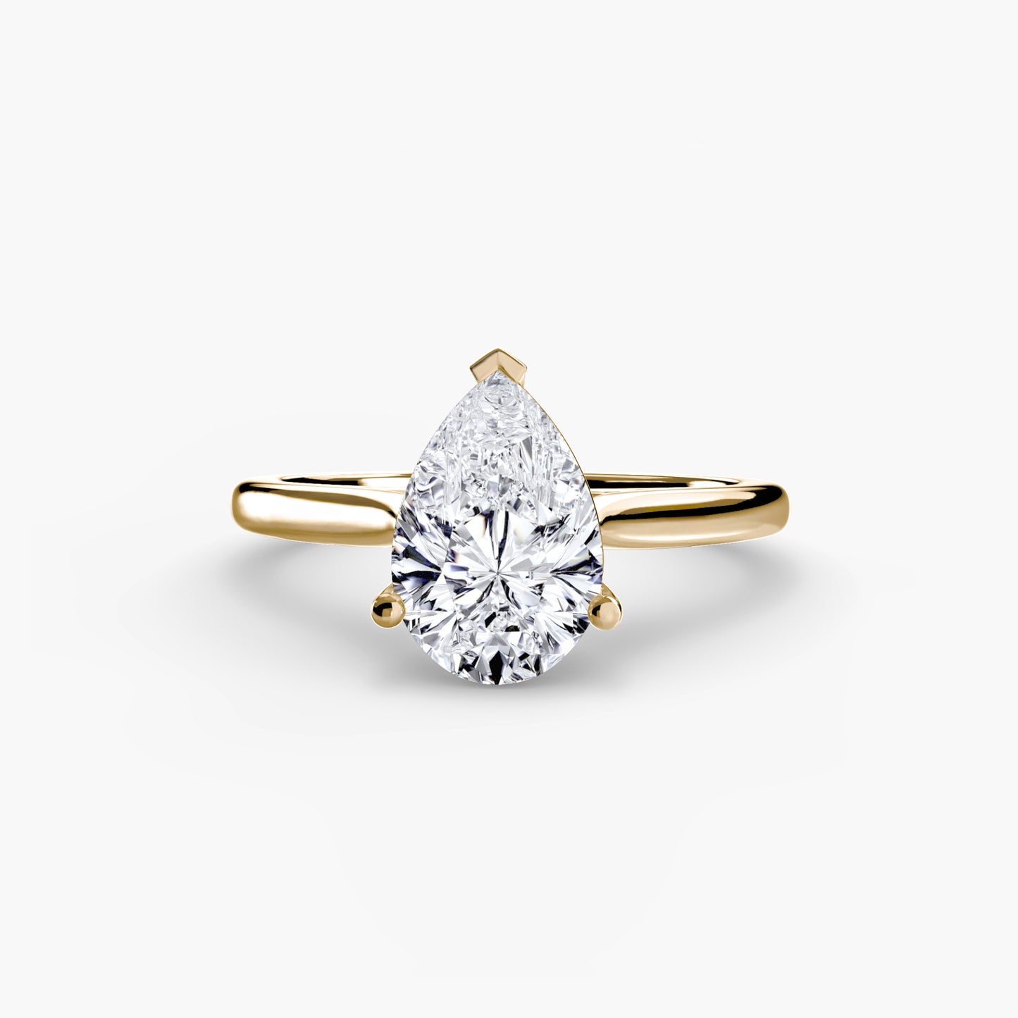 2.0mm | Classic Cathedral Solitaire Engagement Ring
