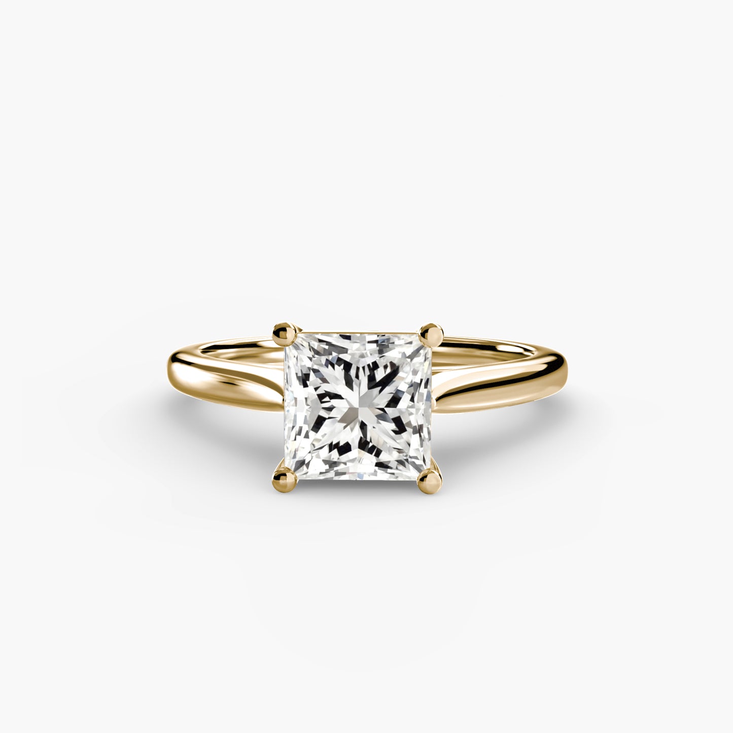 2.0mm | Classic Cathedral Solitaire Engagement Ring