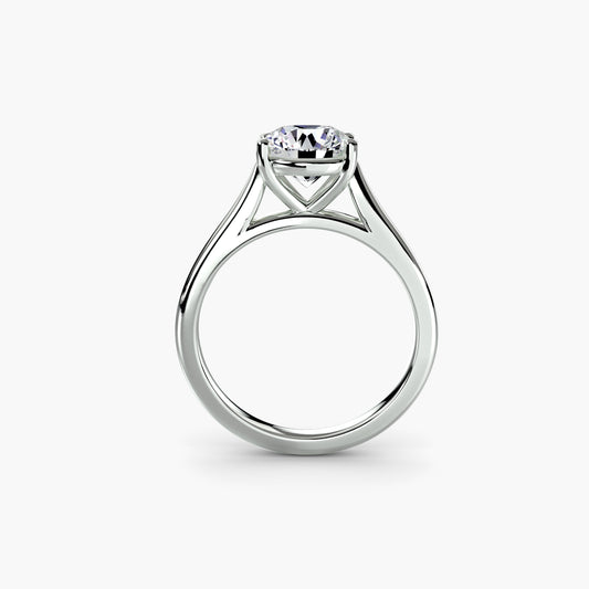 2.0mm | Classic Cathedral Solitaire Engagement Ring