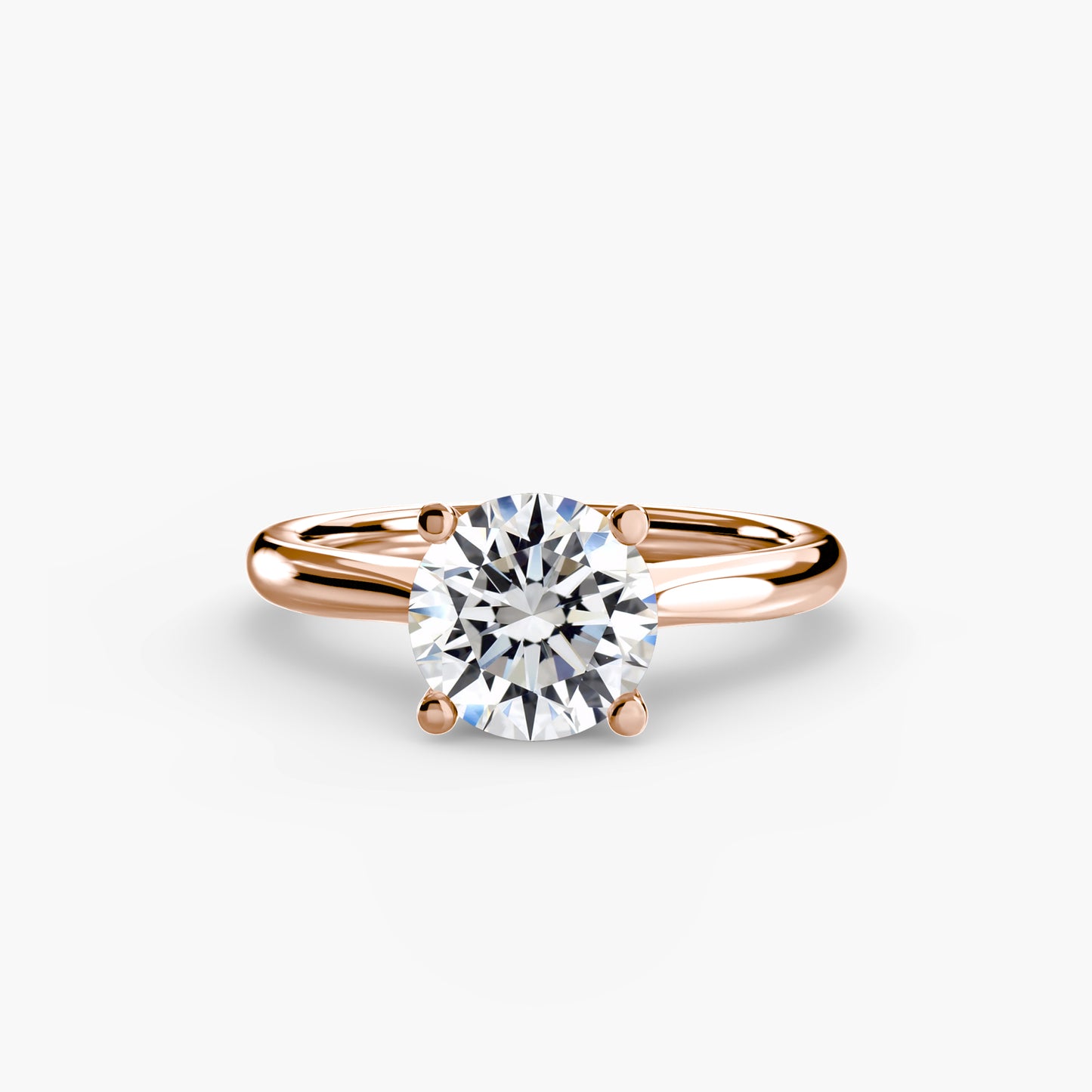 2.4mm | Cathedral Solitaire Engagement Ring