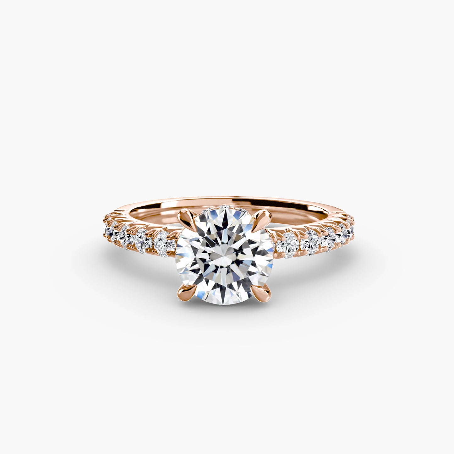 2.3mm | Classic Pave Accented Engagement Ring