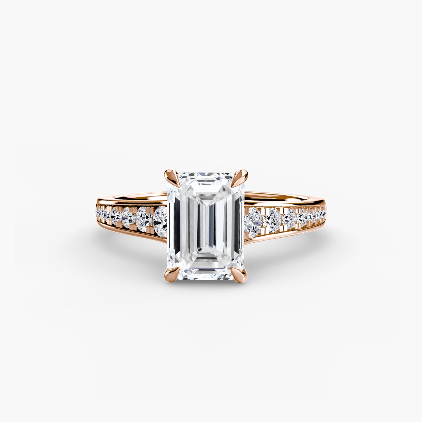 2.4mm | Accented Pave Channel Engagement Ring