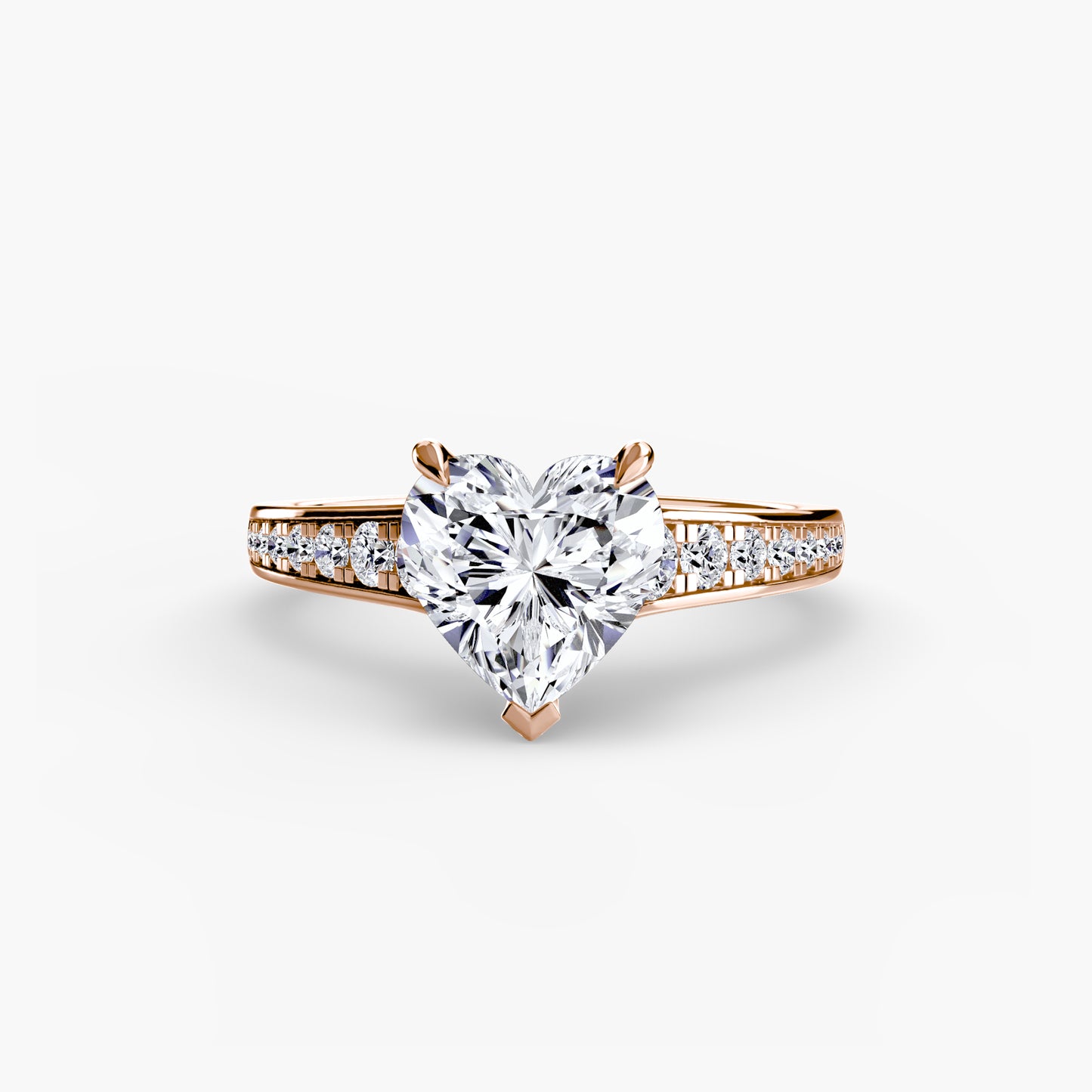 2.4mm | Accented Pave Channel Engagement Ring