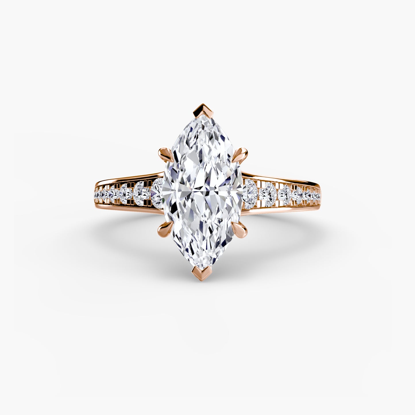 2.4mm | Accented Pave Channel Engagement Ring