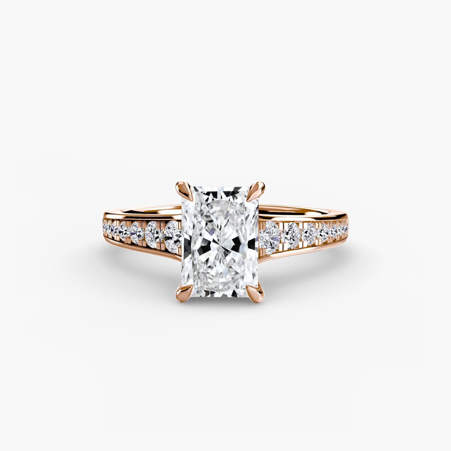 2.4mm | Accented Pave Channel Engagement Ring