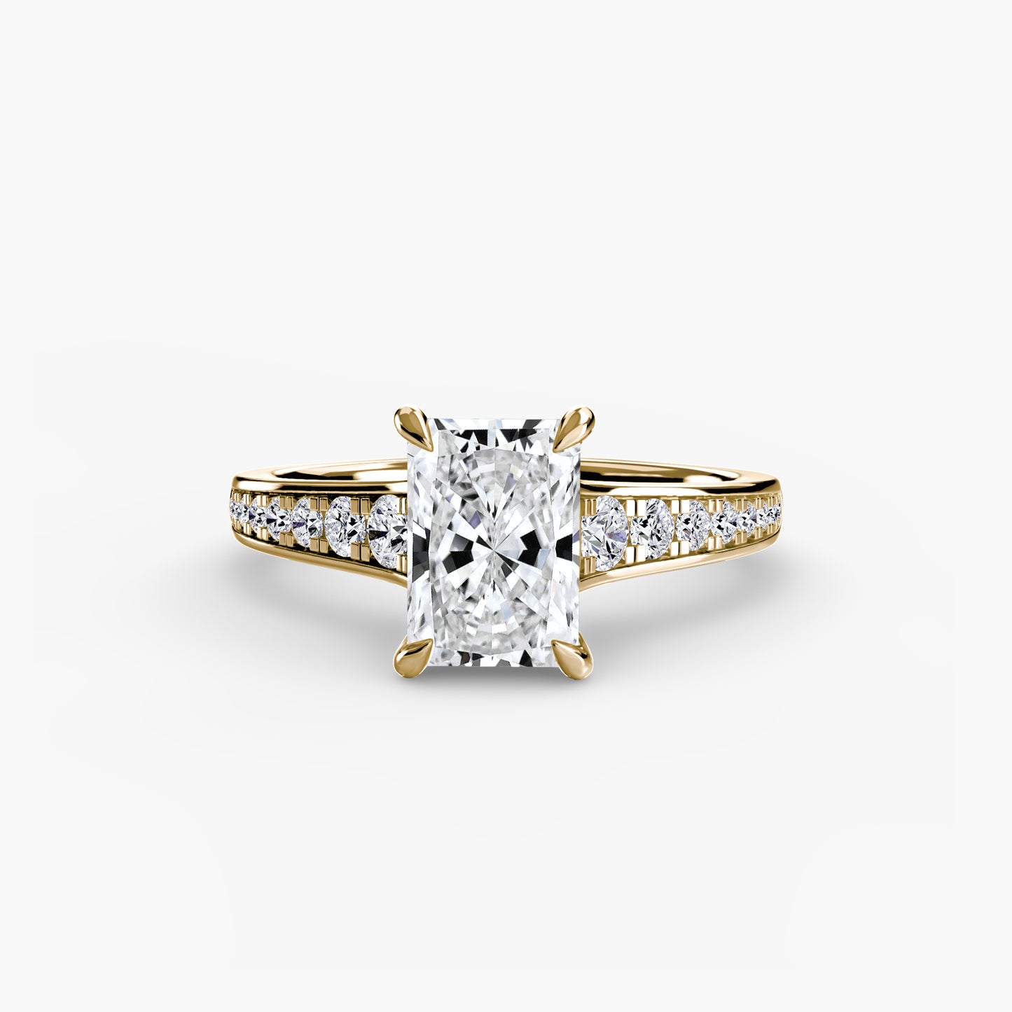 2.4mm | Accented Pave Channel Engagement Ring