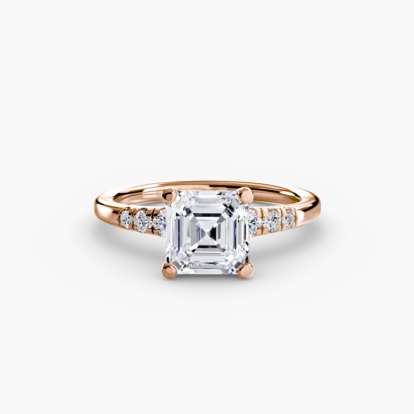 2.0mm | Engagement Ring with Six Round Accent Stones