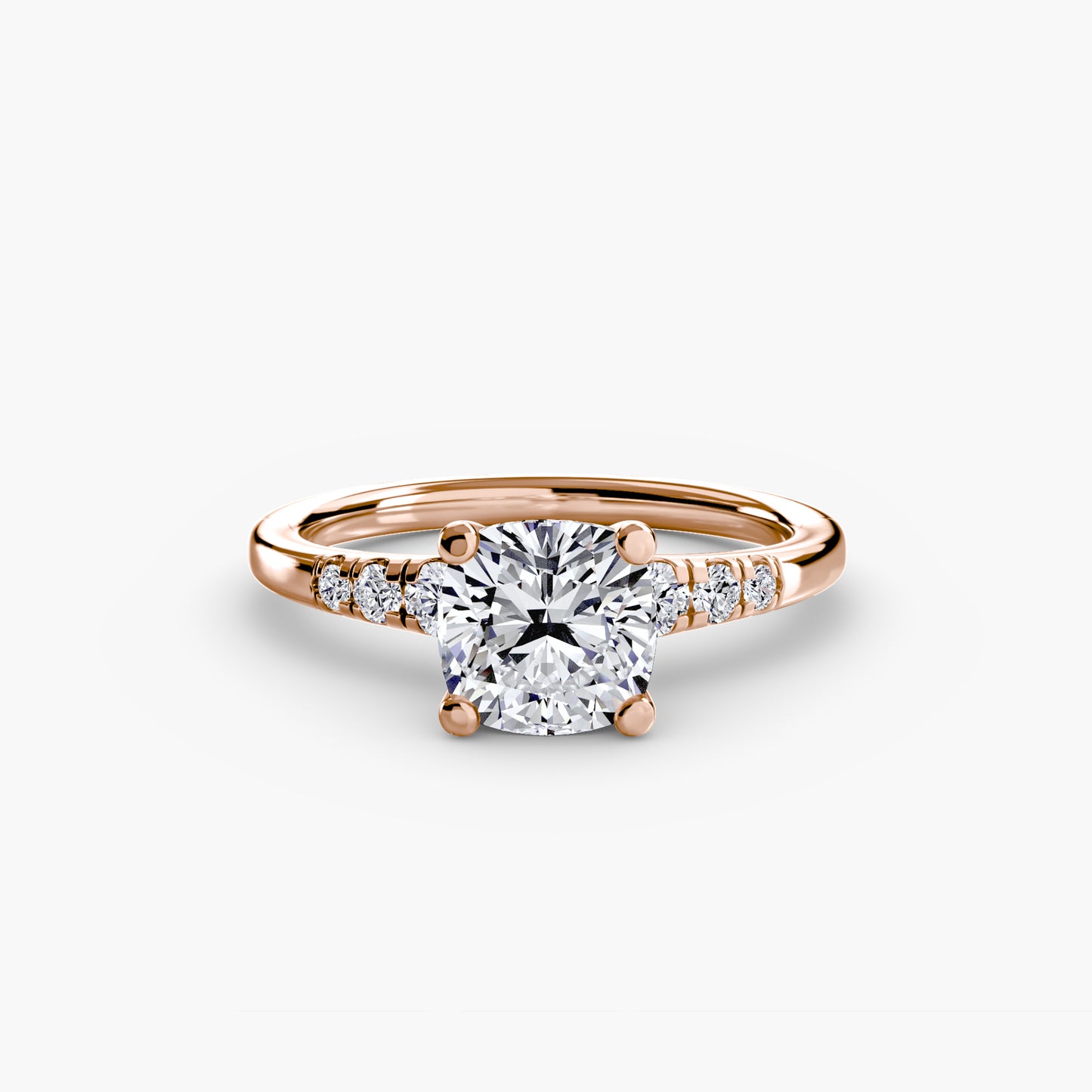 2.0mm | Engagement Ring with Six Round Accent Stones