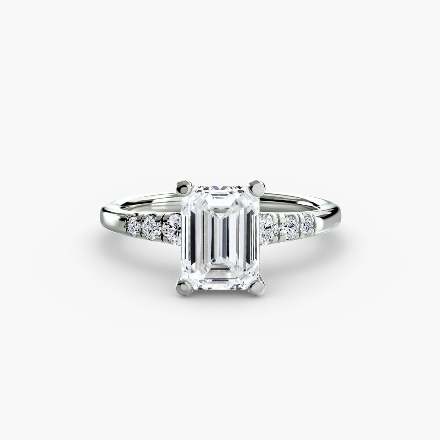 2.0mm | Engagement Ring with Six Round Accent Stones